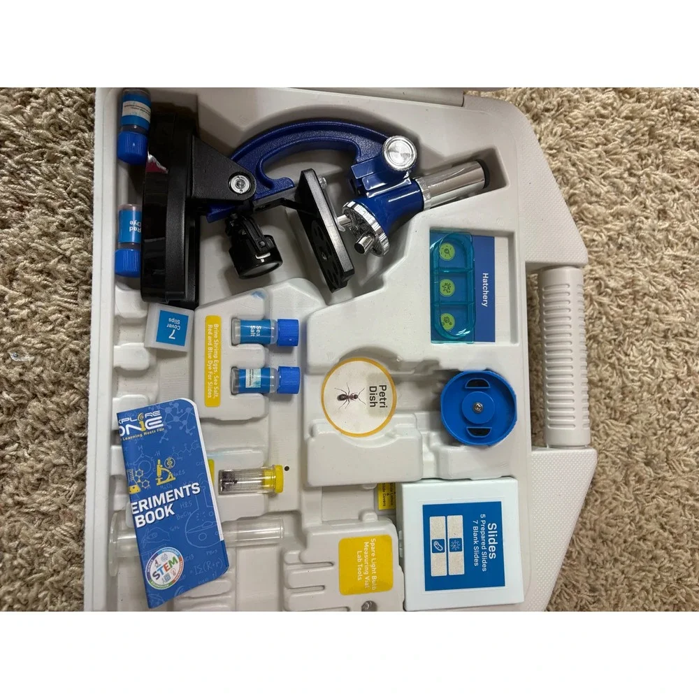 Explore One 900X Microscope Set STEM Outdoor Exploration Gear Blue 80-51001